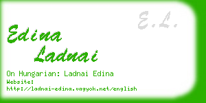 edina ladnai business card